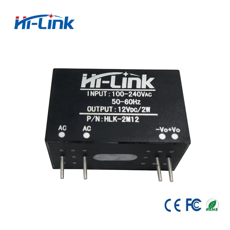 

Free Shipping 30pcs HLK-2M12 220V to 2W 12V AC DC Power Module CE RoHs