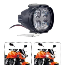 Nieuwe Waterdichte 12V Led Motorfiets Koplamp Front Rijden Licht Koplamp Spots Werken Spot Light Motorbike Fog Lamp 1Pc