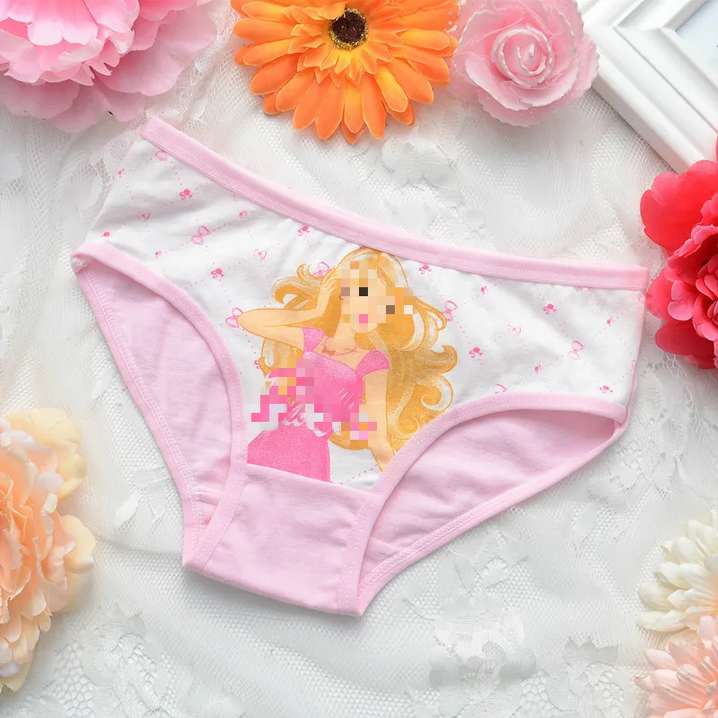 4pcs/pack Baby Girls Underwear Kids Children Colors Underpants cute girls Cotton Panties Minnie cartoon Mix panties