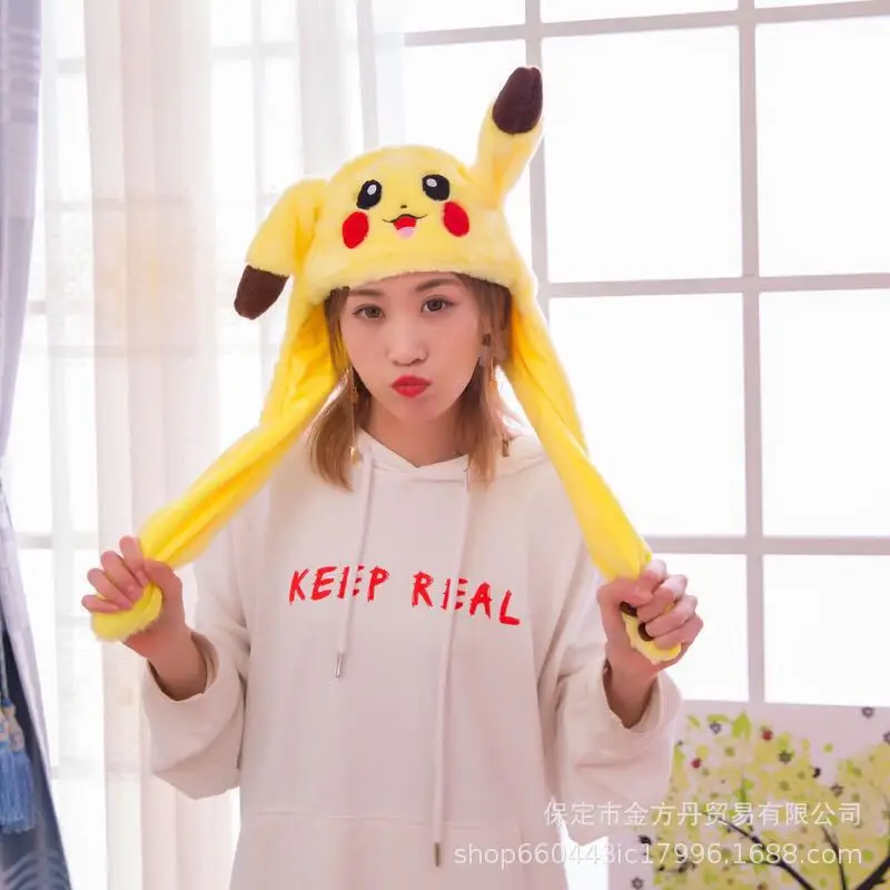 Plush Toys Celebrity Style Douyin Hat Amusement Park Cute Rabbit Pikachu Creative Cartoon
