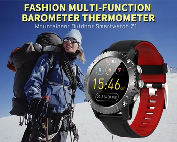 

SCOMAS New Mountaineering Outdoor Smart Watch Men GPS Compass Barometer Temperature Smartwatch Heart Rate Monitor Smartband Z1