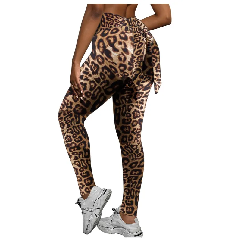 Bow Fitness Sport Yoga Pants Gym High Waist Push Up Summer Sexy Athletic Women Leggings Workout Running Seamless Tights Trousers