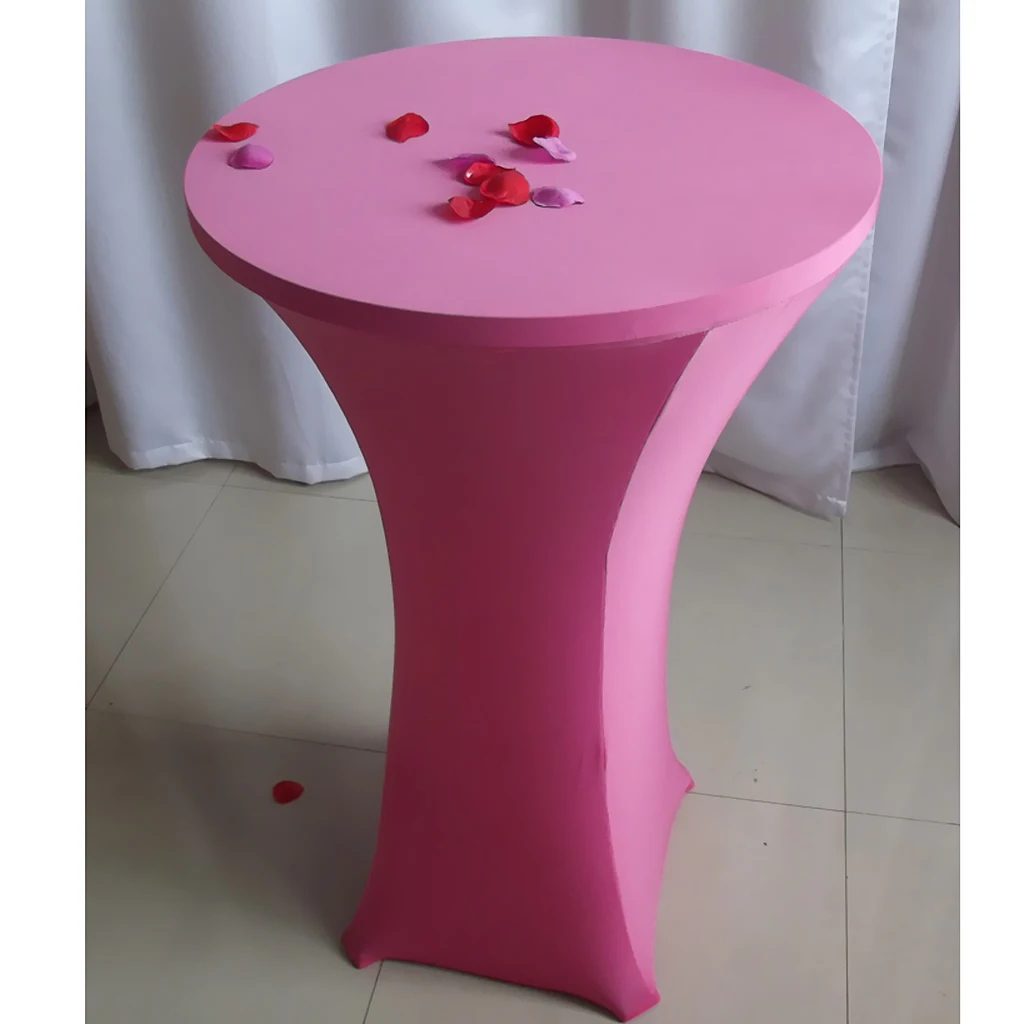 Spandex Cover Tablecloth 4 Leg 60cm Poseur Bistro Cocktail Table Decoration