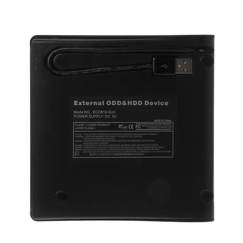 9,5 мм USB 3,0 SATA чехол для оптического привода комплект внешний мобильный корпус DVD/CD-ROM чехол для ноутбука без привода
