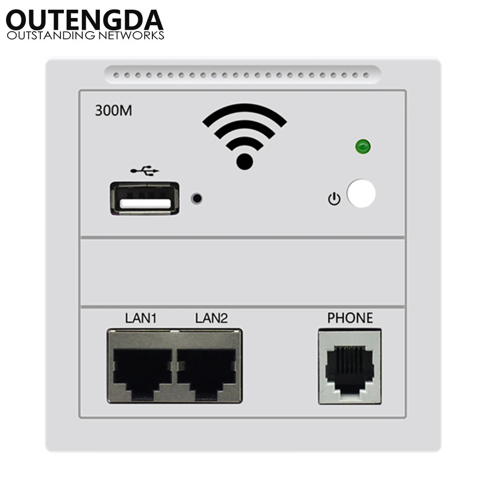 Беспроводная точка доступа в стену Wi Fi роутер 220 В/стандартный USB зарядка 86 типа
