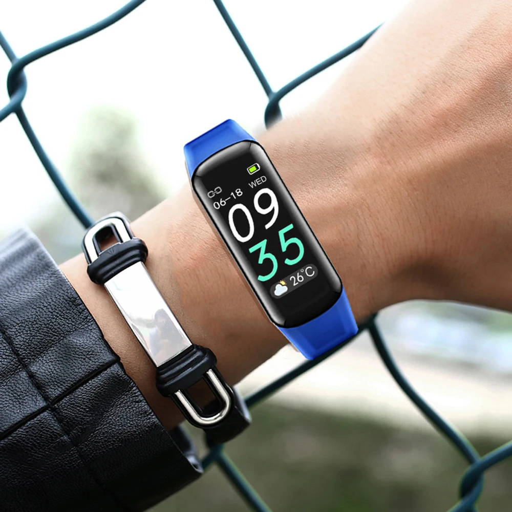 IP67 умный Браслет фитнес-трекер SmartBand пульсометр кровяное давление кислород измерение сна и калорий мониторинг