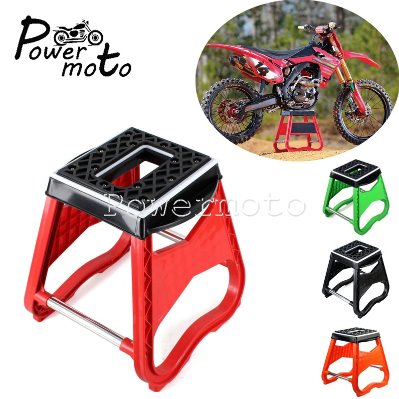 Red-Dirt-Bike-Lift-Repair-Stand-Dual-Sport-Enduro-Repairing-Support ...