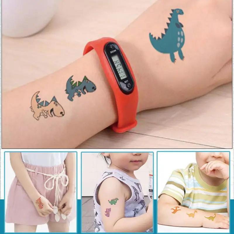 70 татуировок(упаковка из 13 листов) Водонепроницаемый в форме динозавра StickersTemporary Tattoos Kids