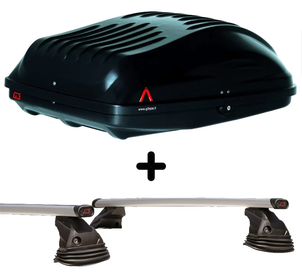 Box Car Trunk with rack bars with attachments compatible for RENAULT