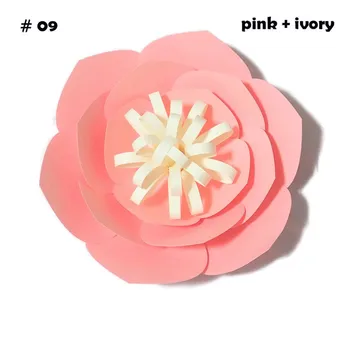 

35CM Cardstock Rose DIY Easy Paper Flowers 4 Wedding Event Backdrops Decorations Baby Nursery Wall Flower Decor Video Tutorials