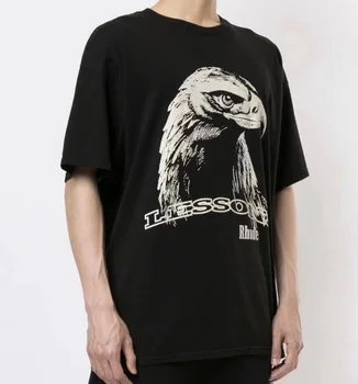 

2020 Summer Style RHUDE Eagle Printed T Shirt Men Women Oversized HipHop 100% Cotton Tees Rhude Collaboration T-Shirt Men