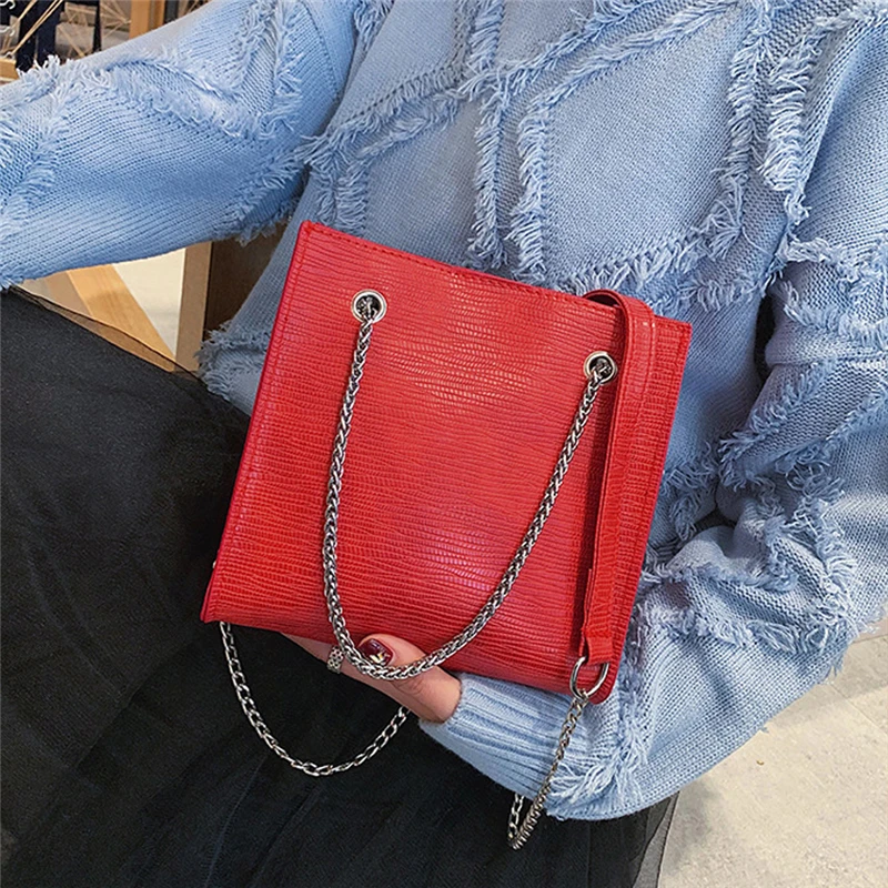 

Luxury Handbag European Fashion Lady Tote bag 2019 New Quality PU Leather Women's Designer Handbag Chain Shoulder Messenger bags