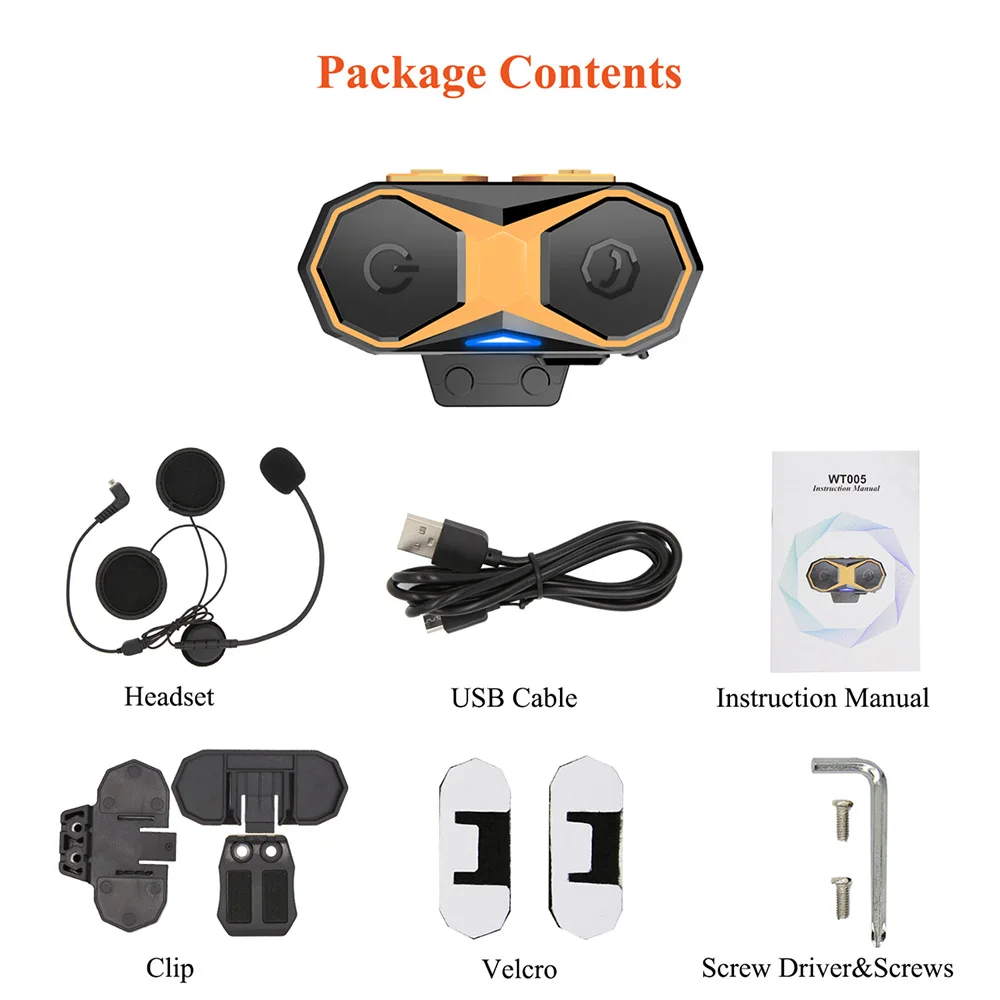 Impermeable micrófono Bluetooth Interphone Soporte para moto casco