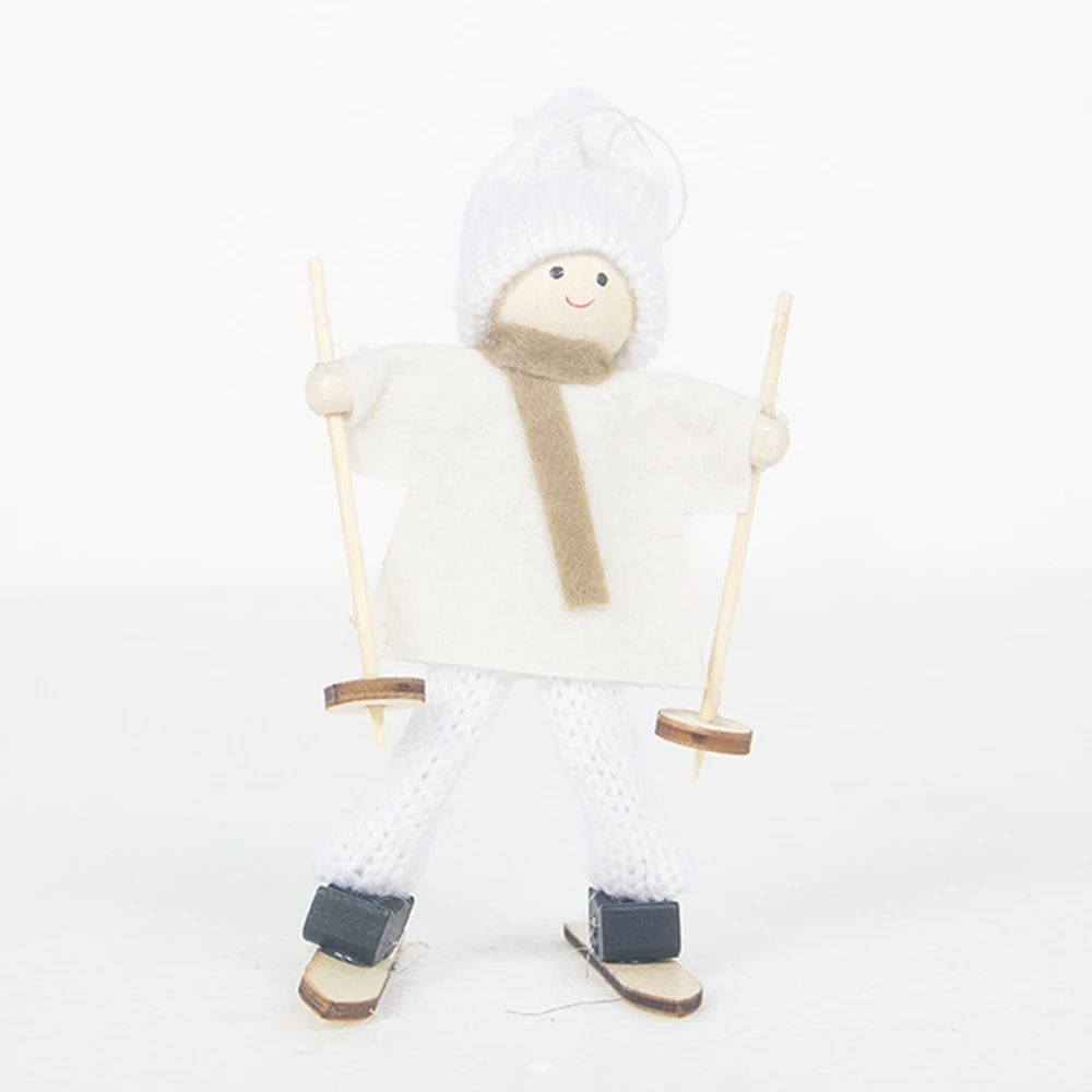 Toy Skiing Doll Christmas tree Holiday Hanging Ornament Pendant Display