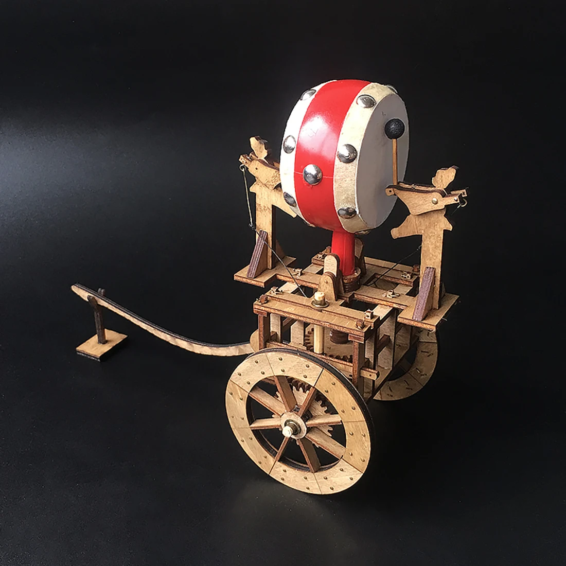 DIY старинная барабанная машина, деревянная 3d модель-головоломка, деревянная игрушка, деревянные пазлы для детей, подарки для детей