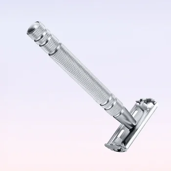 

Stainless Steel Safety Razor Shaver Eyebrow Razor Manual Shaving Tool Classic Shaving Razor Non-slip Long Handle Manual Razor