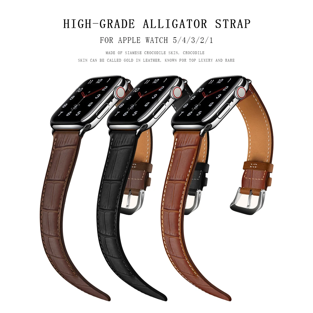 

High quality Leather loop for iWatch 40mm 44mm Sports Strap for Apple watch band 42mm 38mm Series 12 3 4 5 watchband accessories