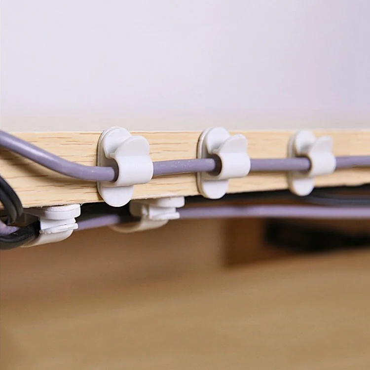 10 шт. намотка кабеля органайзер для проводов, наушников Настольный провод хранение зарядных устройств Кабельный Шнур держатель зажим для MP3 MP4 мышь обмотки резьбы