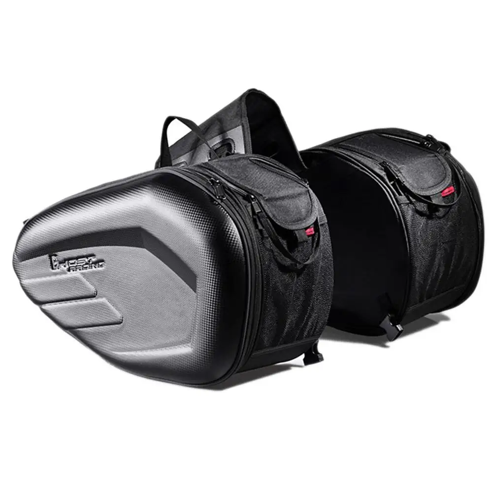 Motorcycle Side Bag Saddle Locomotive Bilateral Helmet Carbon Fiber Multi-Function Travel Riding For |