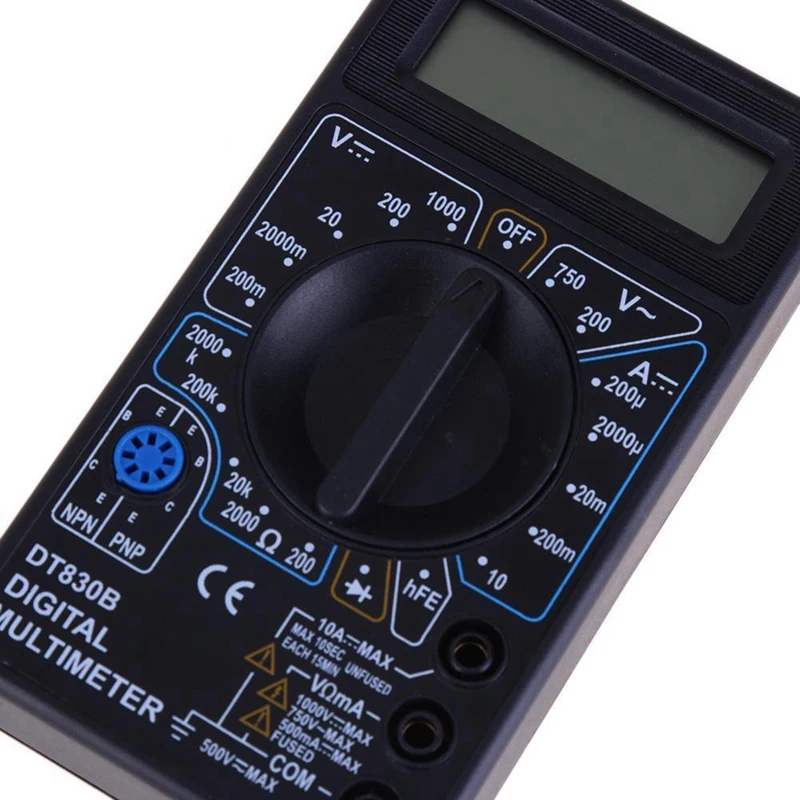 Dt830B цифровой ЖК-Вольтметр Амперметр Омметр мультиметр Вольт Ac/Dc Измеритель Тестер