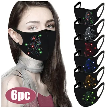 

Reusable Face Mask Washable Reusable Earloop Outdoor Breathable Mask Dustproof Cosplay Travel Protective Mask Mascarillas Masque