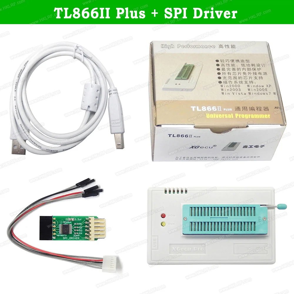 Бесплатная доставка XGecu MiniPro TL866II Plus USB EEPROM универсальный программатор Bios Nand
