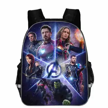 

16 Inch Avengers School Bag Backpack Children School Boy Girl Cartoon Bag 2019