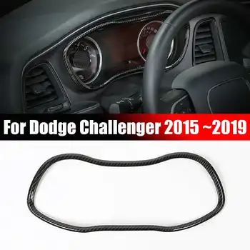 

ABS Dashboard Meter Display Cover Frame Trim Carbon Fiber Style for Dodge Challenger 2015 2016 2017 2018 2019