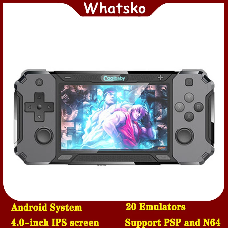 

Whatko rs 3128 Android 5.0 open-source operating system handheld video game console 4.0 inch IPS Sreen