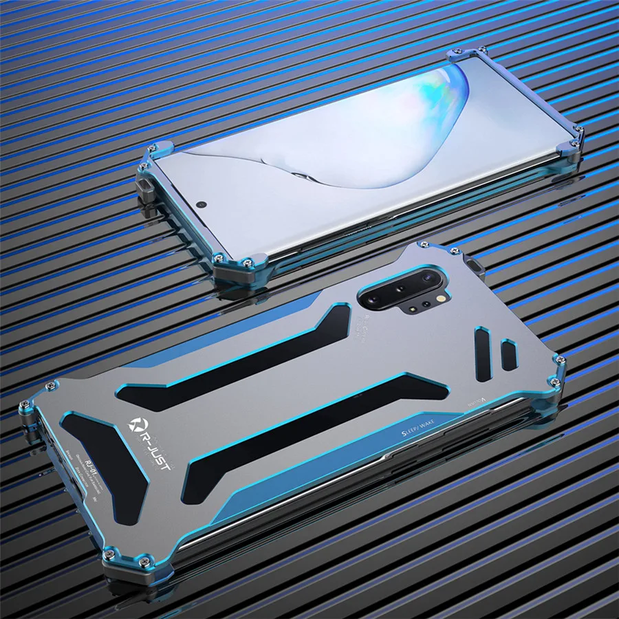 Для samsung S10 5G S9 S8 Plus Алюминиевый металлический чехол бампер противоударный чехол для samsung Galaxy Note 9 10 Plus Броня Doom жесткий чехол