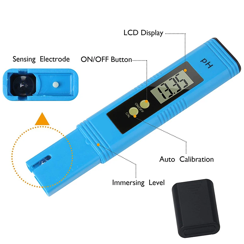 Water Quality Tester TDS PH 2-In-1 Kit 0-9990 PPM Measurement Range 1 PPM Resolution 2% Reading Accuracy