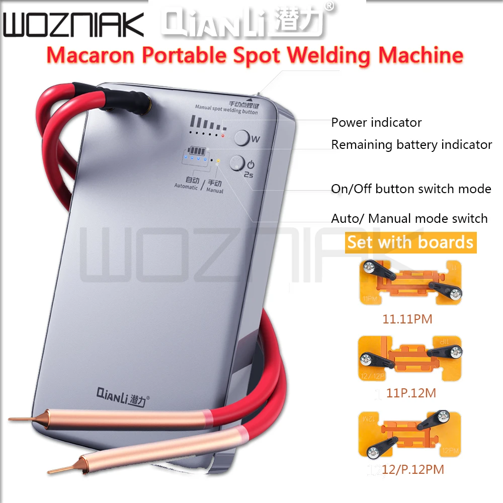 QianLi Macaron DIY Portable Spot Welding Machine Micro Spot Welder for iPhone Andriod Battery Flex Replacement Repair Pen Tool