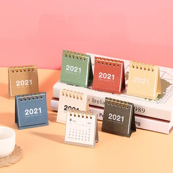 

Mini Desk Calendar 2021 Desktop Ornaments Portable Work Note Calendar Year Plan Schedule Back To School