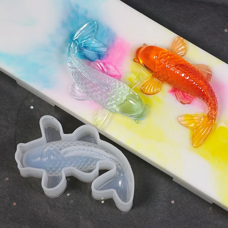 DIY Crafts Mould Pendant Making goldfish Silicone Decorative Mold Resin mold | Дом и сад