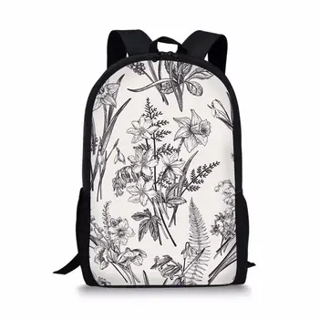 

Custom style floral school backpack girls backpack flower school bag laptop bag school bag gift