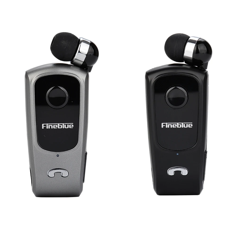 

FineBlue F920 Bluetooth Earphones Portable Mini Wireless Headset Vibration Remind Wear Clip Sports Running & Mic for Phone Call