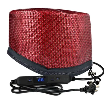 

Electric Heating Hair Dryer Cap Timing Adjustable Temperature With Lcd Monitor Evaporation Cap Steamer Cap For Home Barbershop U