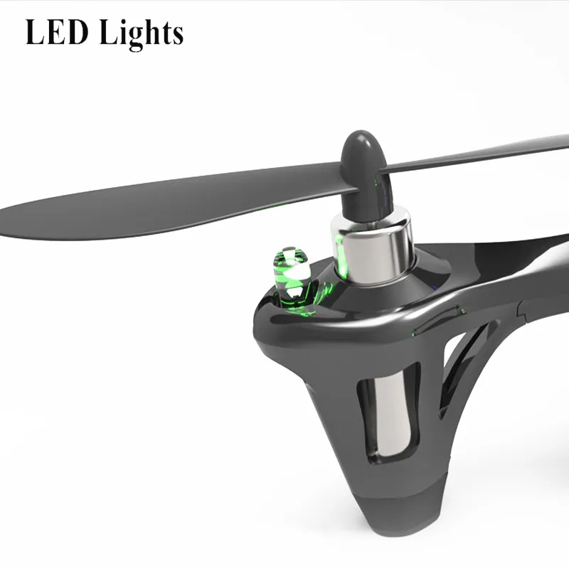 Hubsan H107C X4 CAM 2,4 г 4CH 6 Axis Gyro RC Квадрокоптер вертолет Дрон RTF W HD Камера светодиодный Дистанционное управление освещением игрушки