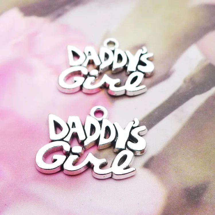 

8 шт./лот 16 мм * 22 мм античный серебряный цвет ярлык с подвесками DADDYS GICE для изготовления ювелирных изделий ручной работы