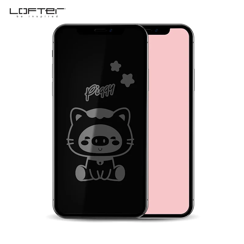 Piggy Симпатичная Защитная пленка для экрана из закаленного стекла для iPhone 11 11 Pro 11 Pro MAX, Антибликовая декоративная Передняя пленка с рисунком - Цвет: Piggy