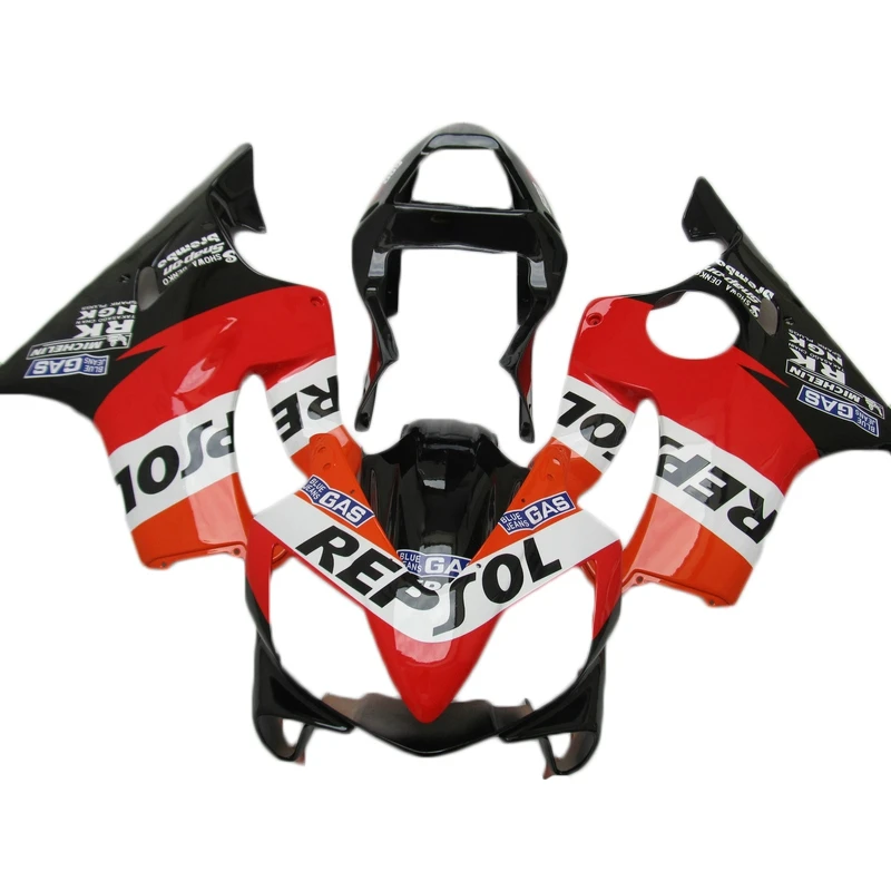 Красно-черный обтекатель для мотоцикла Подходит Honda CBR600 F4i 2001 2002 2003 комплект