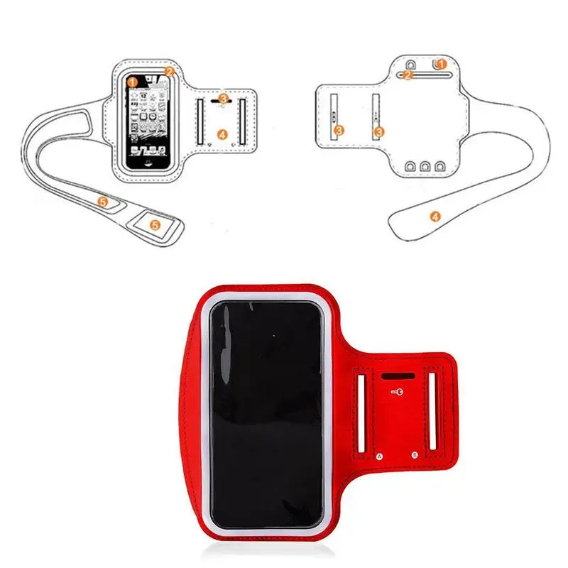 Running Cycling Sport Phone holder Bag Cover For Phones 4-6 Inch Fitness Workout Phone Arm Band Case Bag Running Equipment Running Cycling Sport Phone holder Bag Cover For Phones 4-6 Inch Fitness Workout Phone Arm Band Case Bag Running Equipment