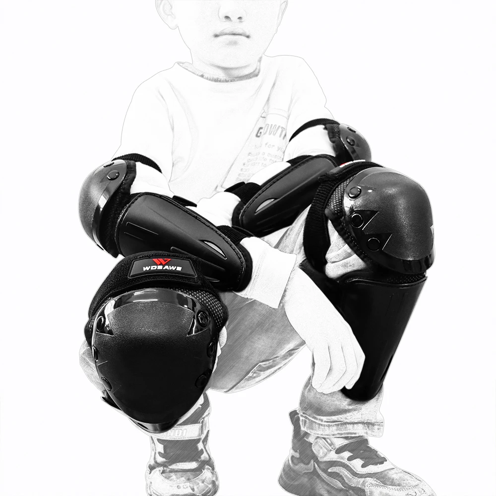 Детские наколенники WOSAWE высокой плотности для езды на велосипеде скейтборде