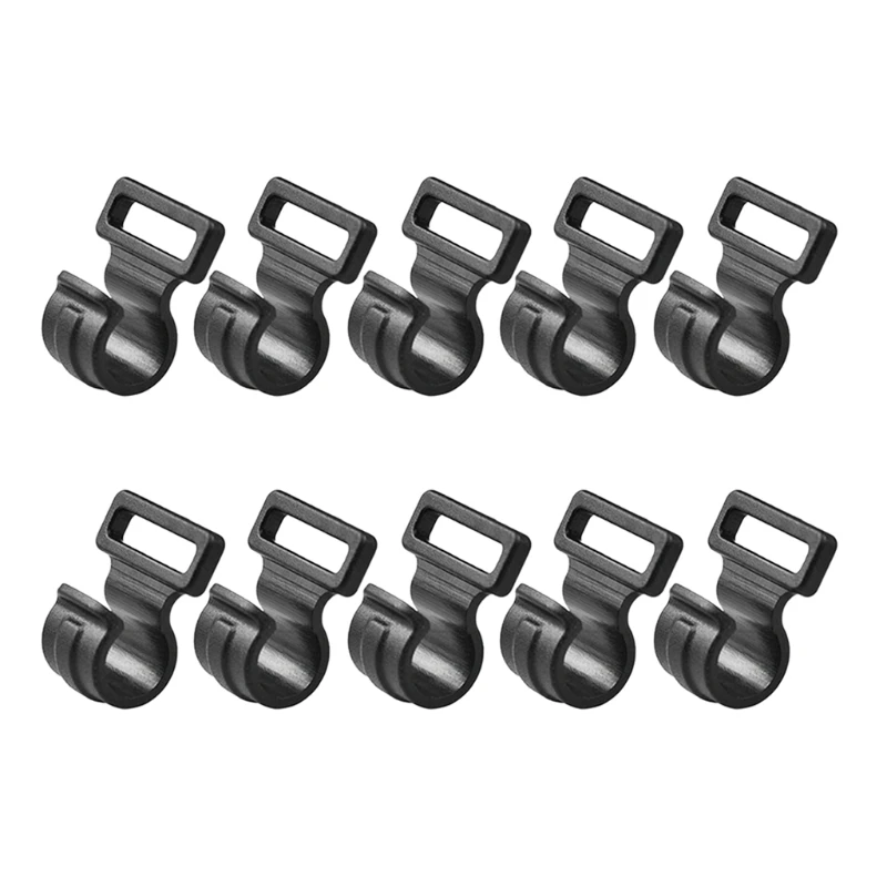 

10pcs Tent Hooks Camping Caravan Awning Tent Wind Rope Clamp Tent Clip Windproof 03KA