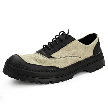 

autumn designer shoes men high quality autumn winter British retro men shoes all-match cowhide men designer sneakers for men