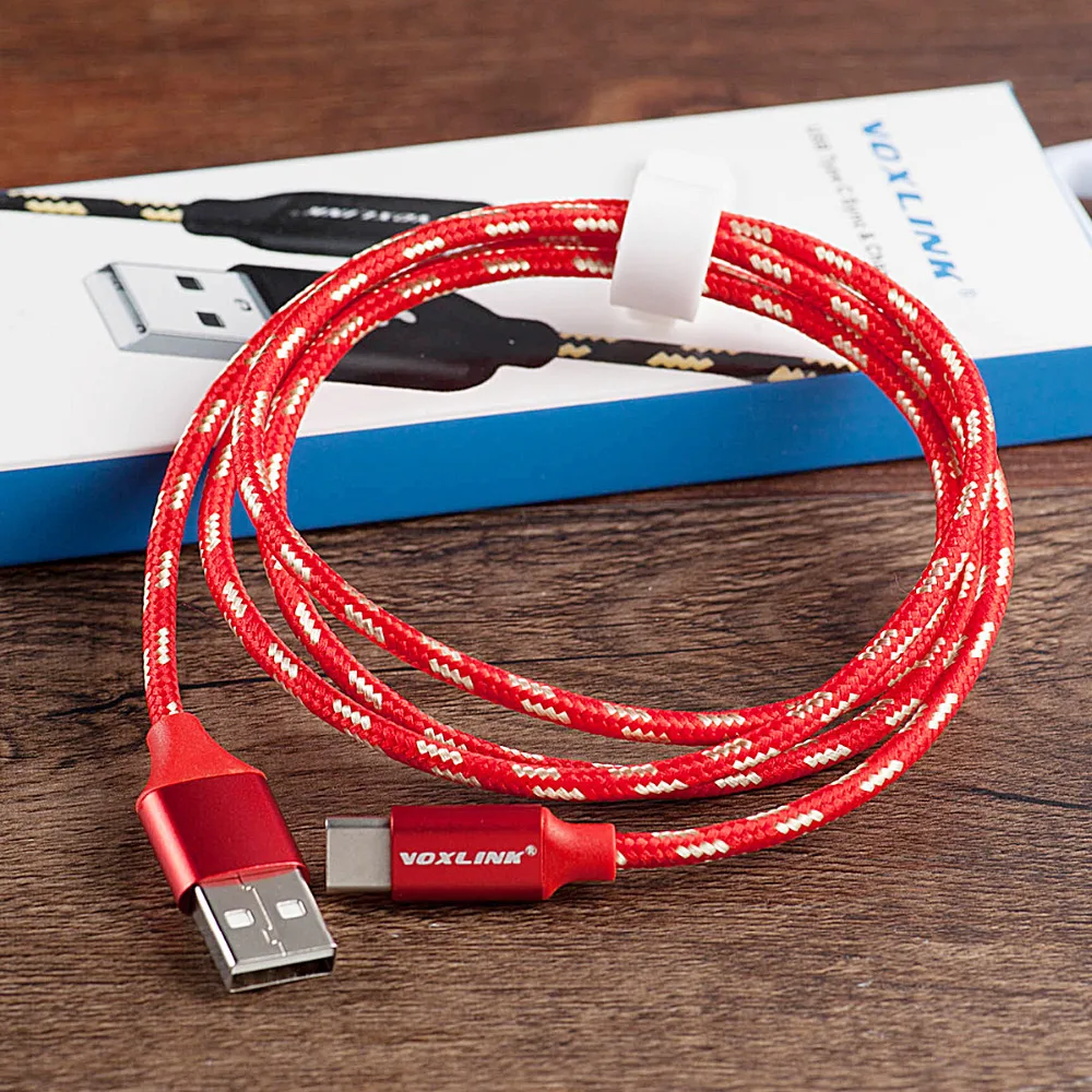 VOXLINK USB Type C Cable USB C Cable Fast Charging Data Cable gharger Cable for Samsung S8 S9 Xiaomi Huawei Mobile phone cable