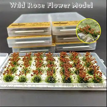 

Model Scene Terrain Production Simulation Flower Cluster Wild Rose Flower DIY Miniature Landscape Material