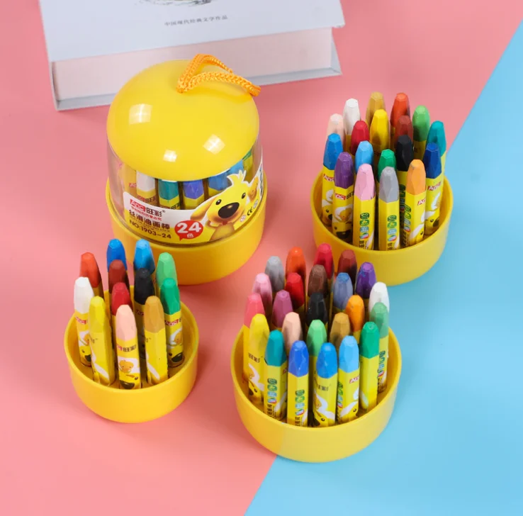 12/18/24 Colors/Set Bulb Shape Oil Pastel for Artist Students Drawing Pen School Stationery Art Supplies Wax Crayon pencil
