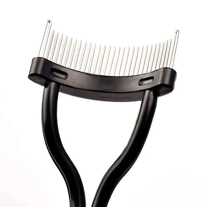 Eyelash Curler Portable Metal Eyelash Brush Comb