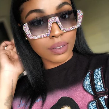 

Irregular Frame Vintage Oversized Sunglasses Vintage Black Leopard Shades Gradient Uv400 Lenses Eyeglasses Rhinestone Retro